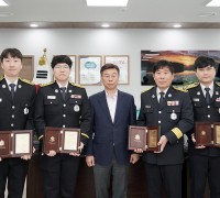 성남시, 성호시장 화재 진압 소방공무원 유공 표창 수여
